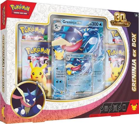 30th Celebration Pokémon ex Box Greninja, фабрично запечатан продукт